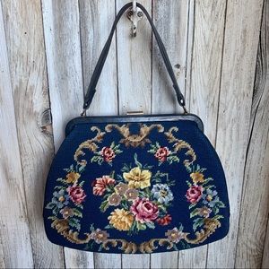 Vintage Tapestry Carpet Bag